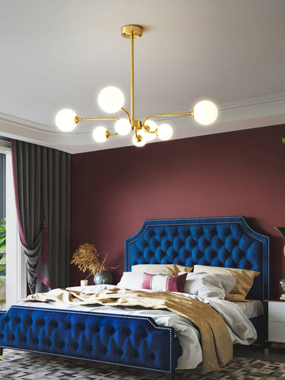 Elegant Balloon Ball Chandelier - Adjustable Height, Energy Efficient