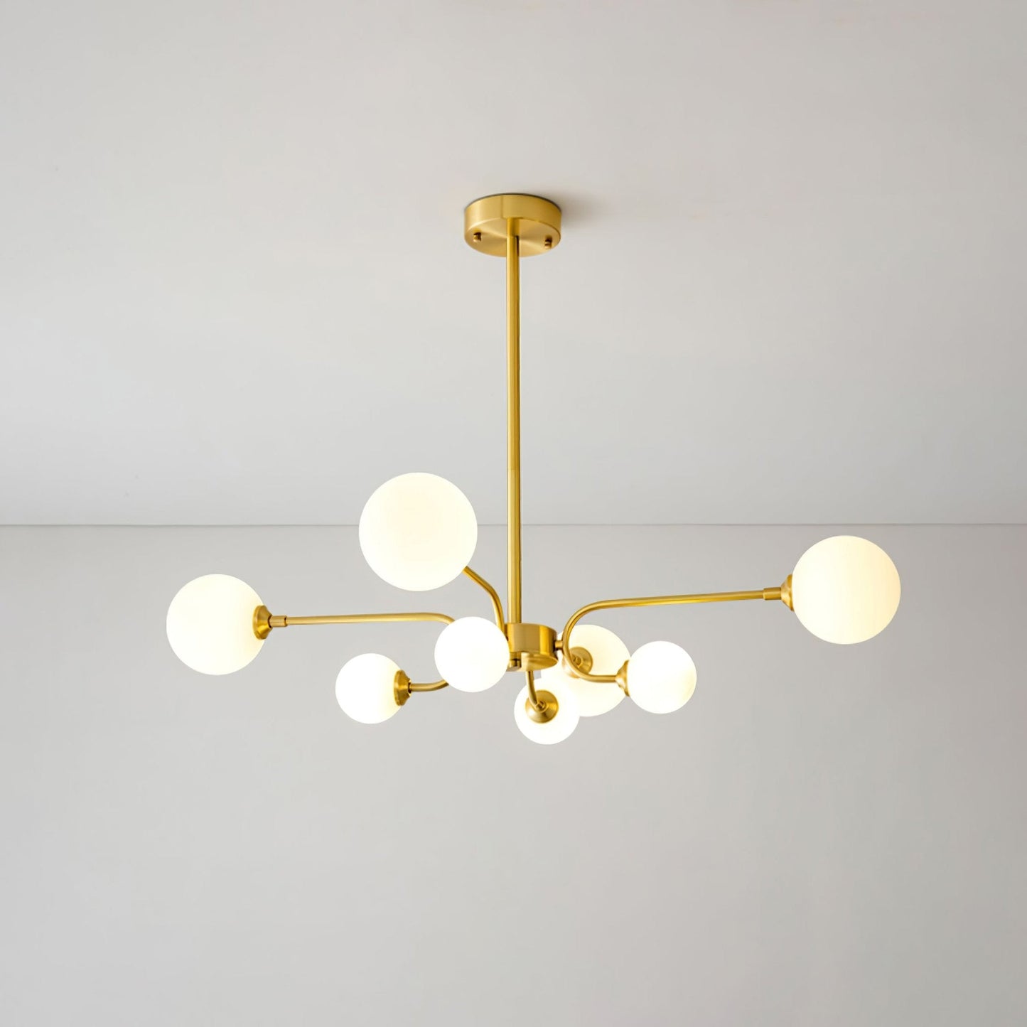 Elegant Balloon Ball Chandelier - Adjustable Height, Energy Efficient