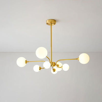 Elegant Balloon Ball Chandelier - Adjustable Height, Energy Efficient