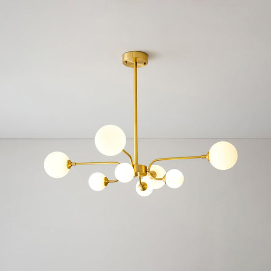 Elegant Balloon Ball Chandelier - Adjustable Height, Energy Efficient