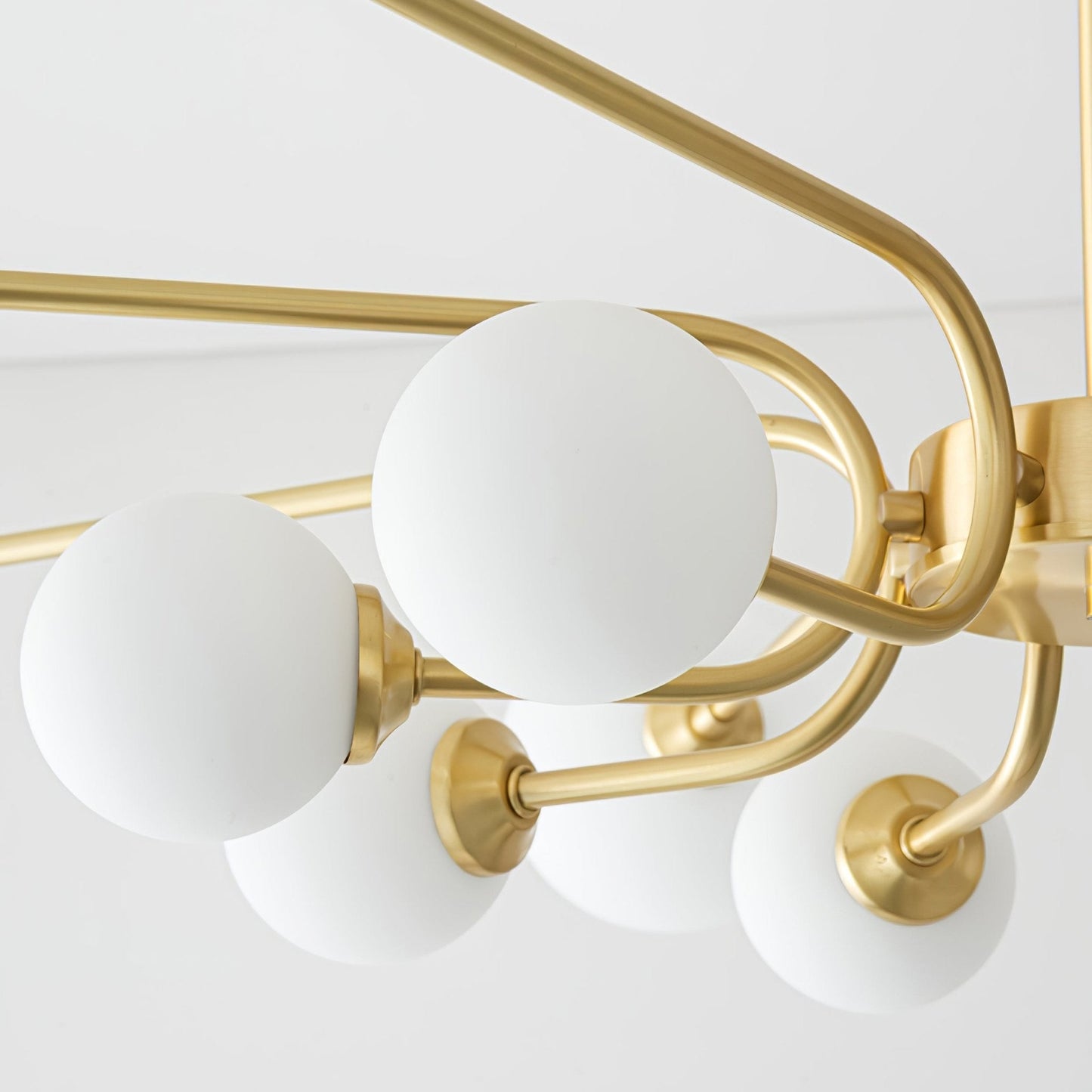 Elegant Balloon Ball Chandelier - Adjustable Height, Energy Efficient