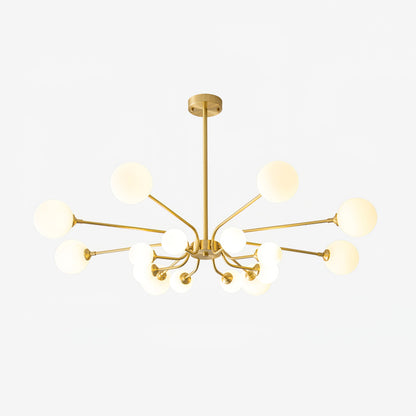 Elegant Balloon Ball Chandelier - Adjustable Height, Energy Efficient