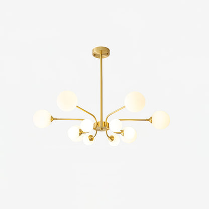 Elegant Balloon Ball Chandelier - Adjustable Height, Energy Efficient