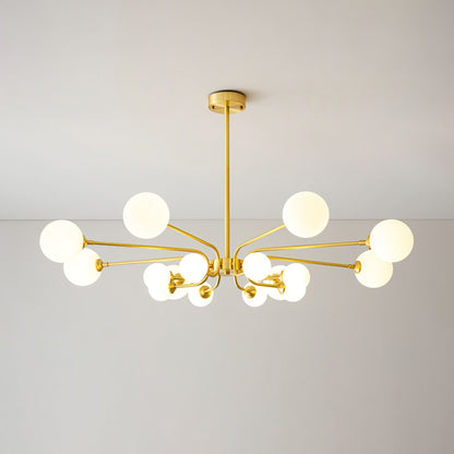 Elegant Balloon Ball Chandelier - Adjustable Height, Energy Efficient
