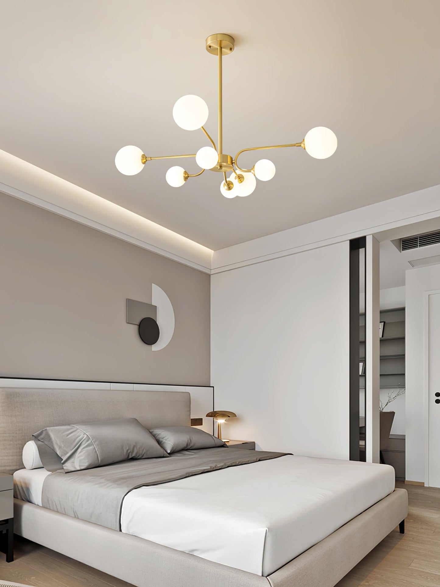 Elegant Balloon Ball Chandelier - Adjustable Height, Energy Efficient