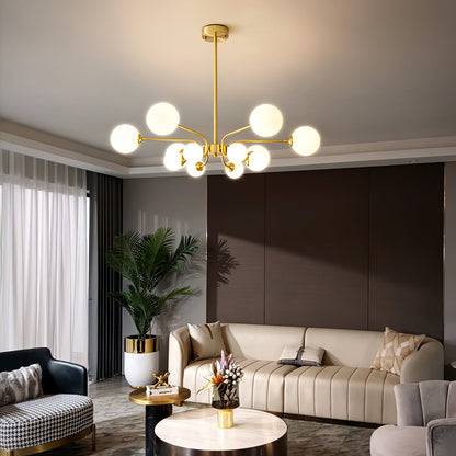 Elegant Balloon Ball Chandelier - Adjustable Height, Energy Efficient