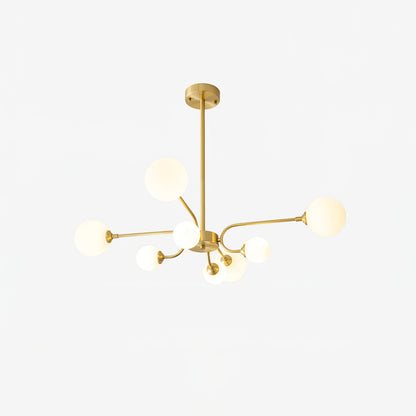 Elegant Balloon Ball Chandelier - Adjustable Height, Energy Efficient