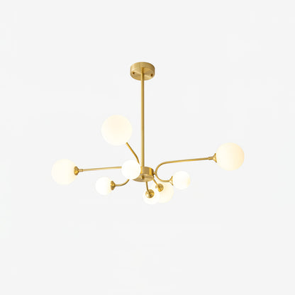 Elegant Balloon Ball Chandelier - Adjustable Height, Energy Efficient