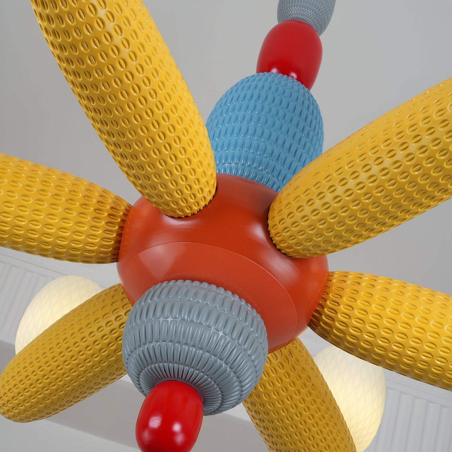Elegant Balloons Chandelier - Adjustable Height, Colorful LED Lights