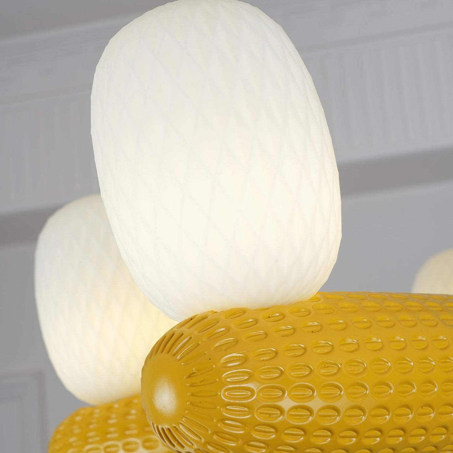 Elegant Balloons Chandelier - Adjustable Height, Colorful LED Lights