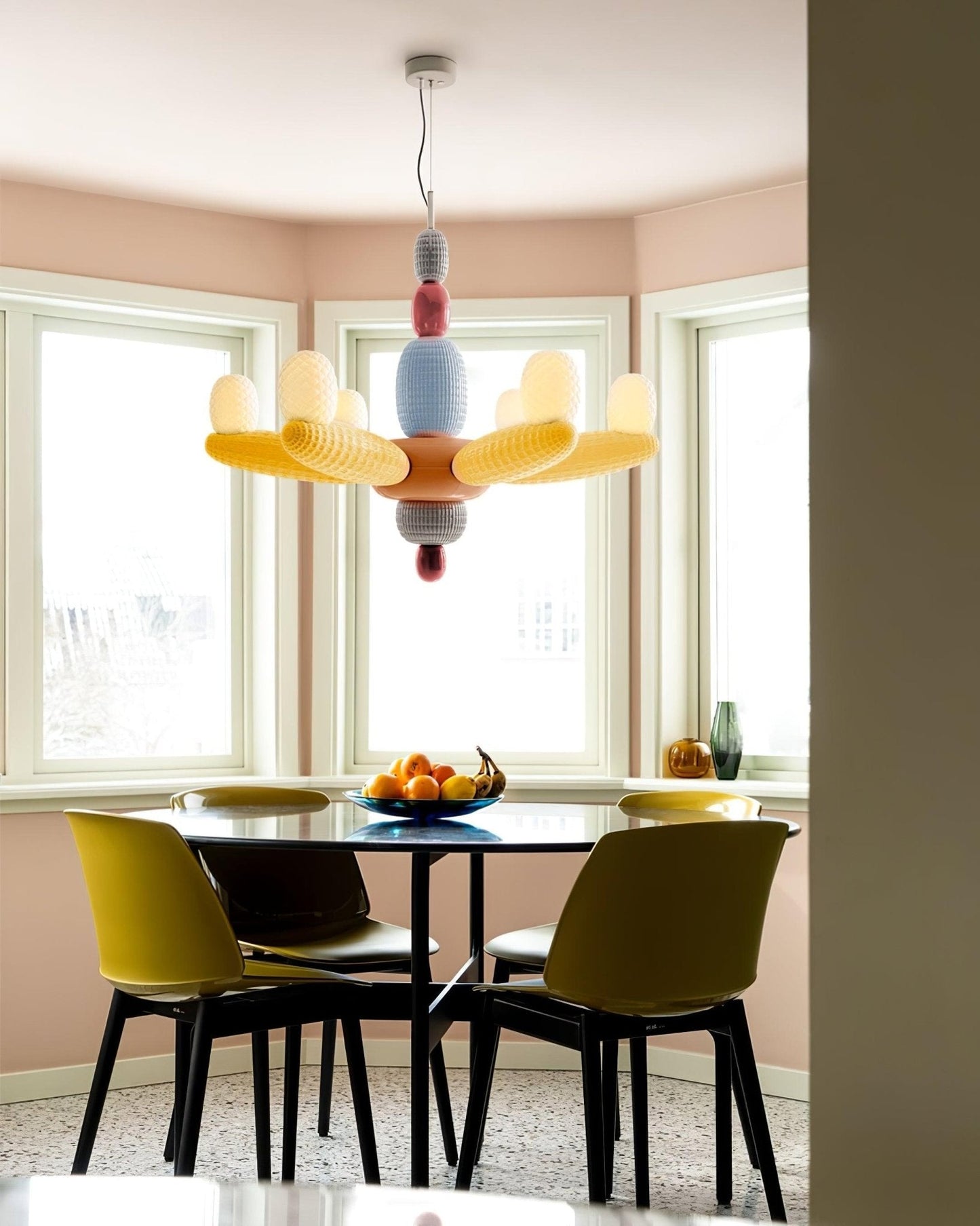 Elegant Balloons Chandelier - Adjustable Height, Colorful LED Lights