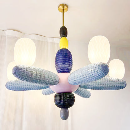 Elegant Balloons Chandelier - Adjustable Height, Colorful LED Lights