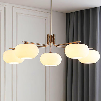 Elegant Crystal Barndon Chandelier with Adjustable Height & Dimmable L