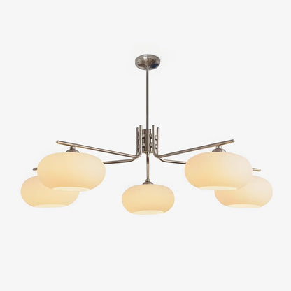 Elegant Crystal Barndon Chandelier with Adjustable Height & Dimmable L