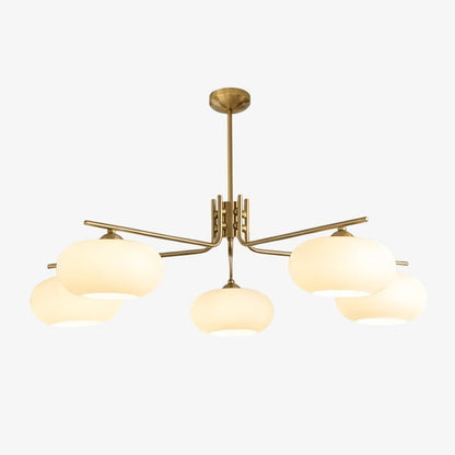 Elegant Crystal Barndon Chandelier with Adjustable Height & Dimmable L