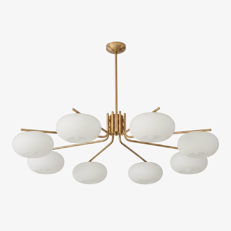 Elegant Crystal Barndon Chandelier with Adjustable Height & Dimmable L