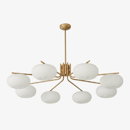 Elegant Crystal Barndon Chandelier with Adjustable Height & Dimmable L