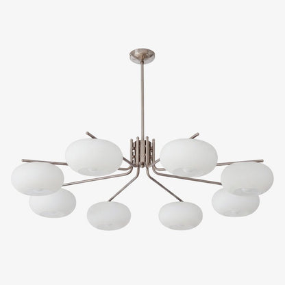 Elegant Crystal Barndon Chandelier with Adjustable Height & Dimmable L