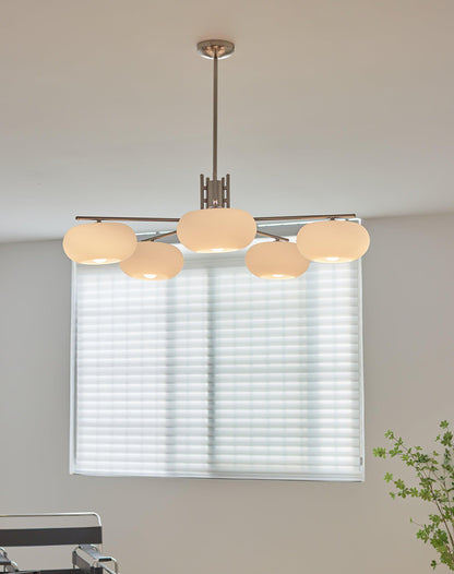 Elegant Crystal Barndon Chandelier with Adjustable Height & Dimmable L