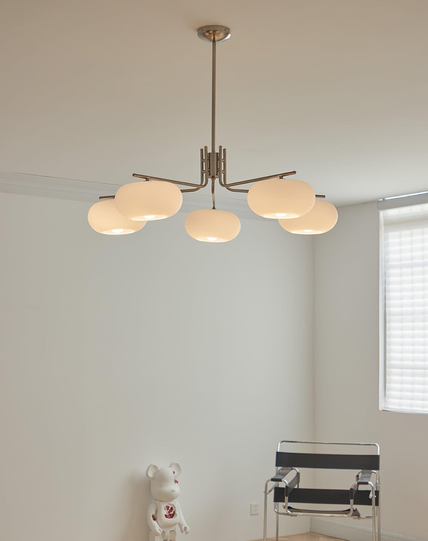 Elegant Crystal Barndon Chandelier with Adjustable Height & Dimmable L