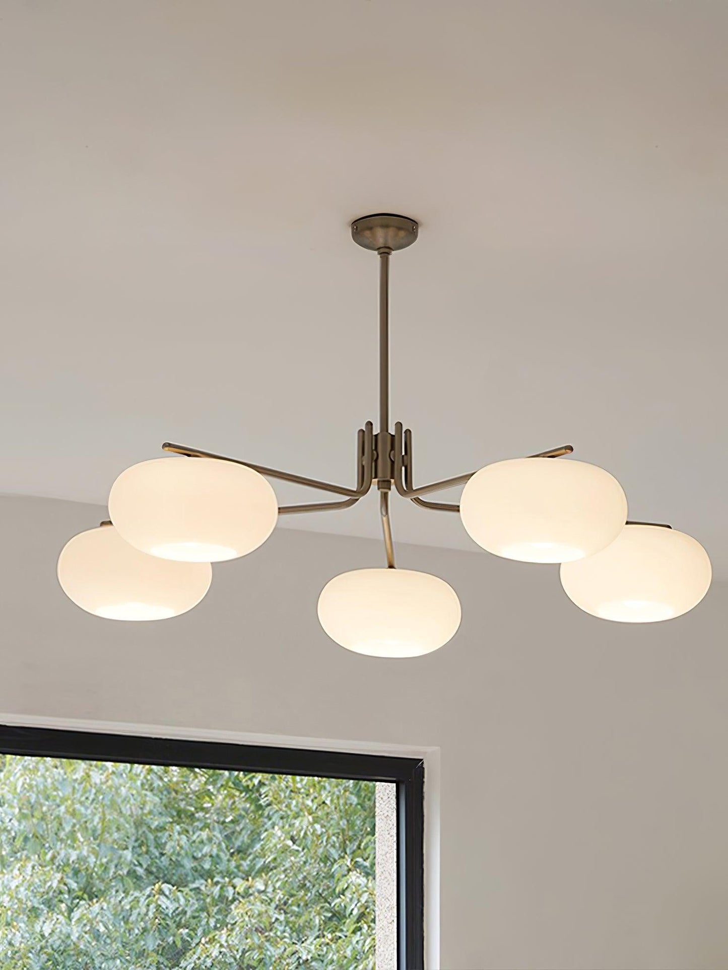 Elegant Crystal Barndon Chandelier with Adjustable Height & Dimmable L