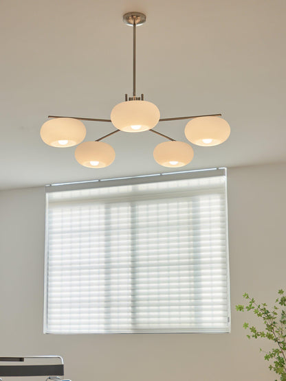 Elegant Crystal Barndon Chandelier with Adjustable Height & Dimmable L