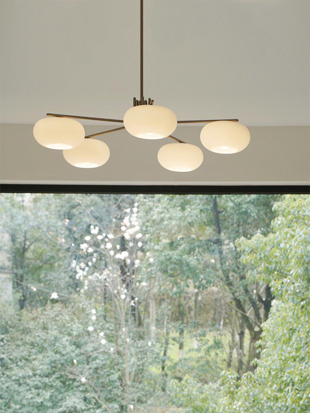 Elegant Crystal Barndon Chandelier with Adjustable Height & Dimmable L