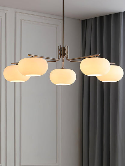Elegant Crystal Barndon Chandelier with Adjustable Height & Dimmable L