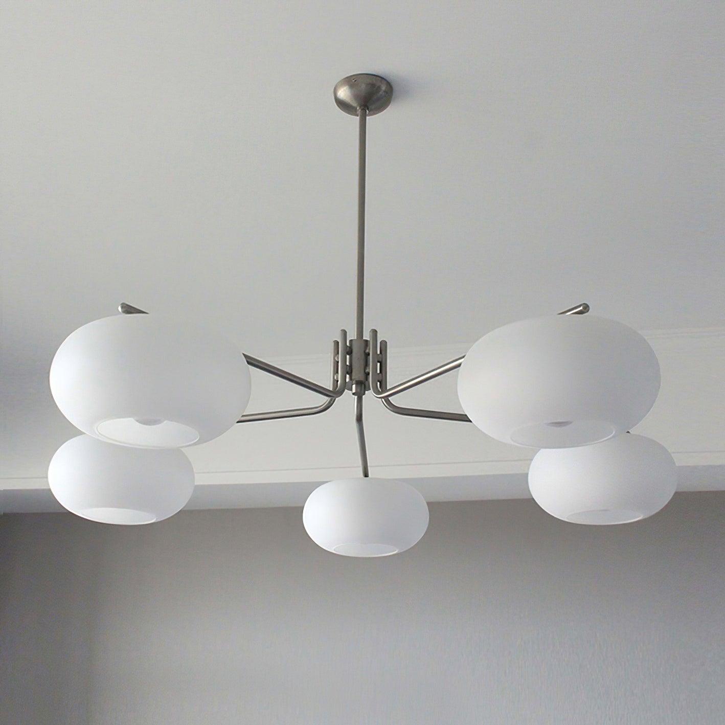 Elegant Crystal Barndon Chandelier with Adjustable Height & Dimmable L