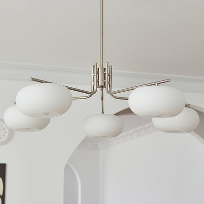 Elegant Crystal Barndon Chandelier with Adjustable Height & Dimmable L