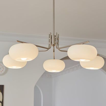 Elegant Crystal Barndon Chandelier with Adjustable Height & Dimmable L