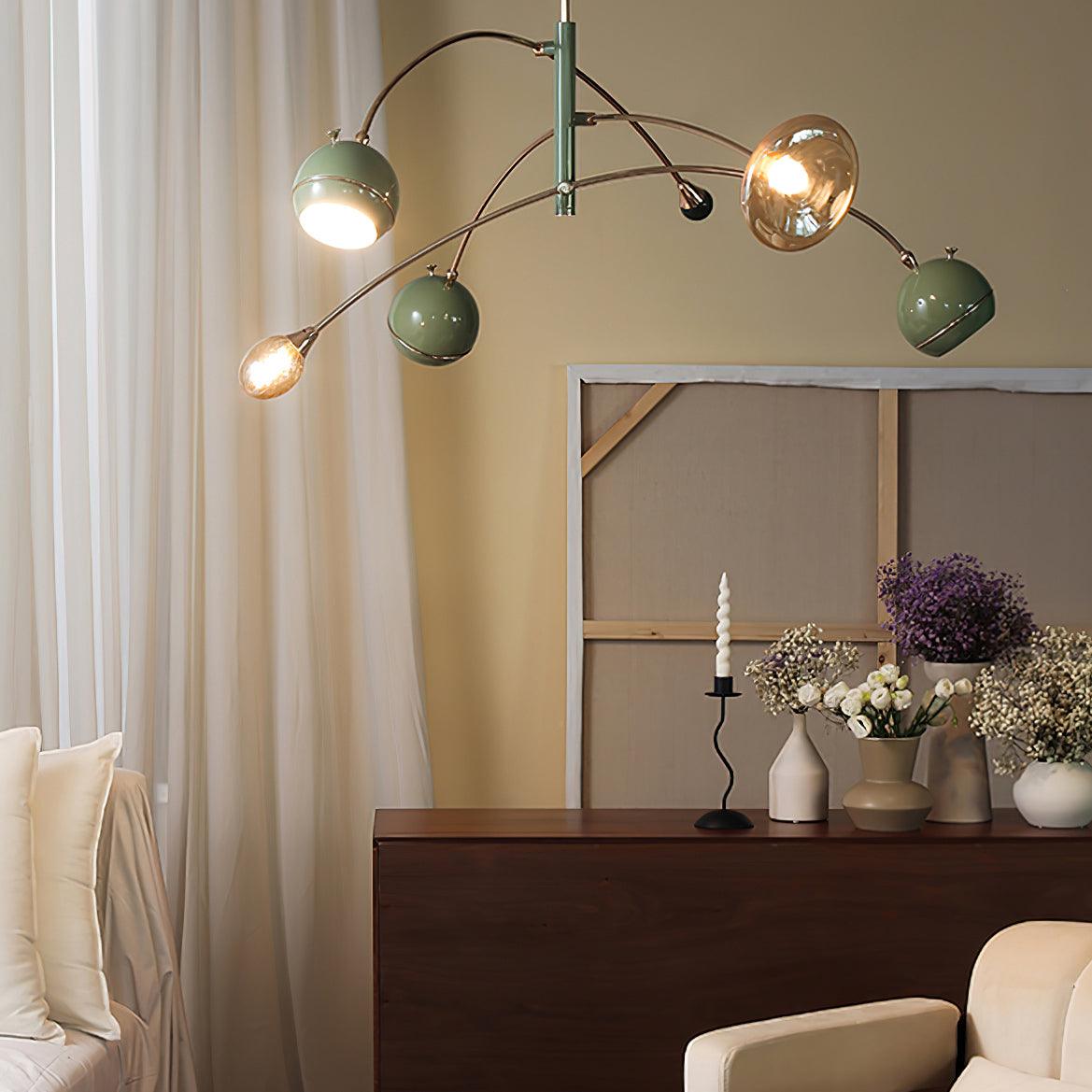 Elegant Beanie Chandelier - Adjustable Height, Energy-Efficient LED