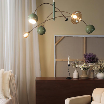 Elegant Beanie Chandelier - Adjustable Height, Energy-Efficient LED