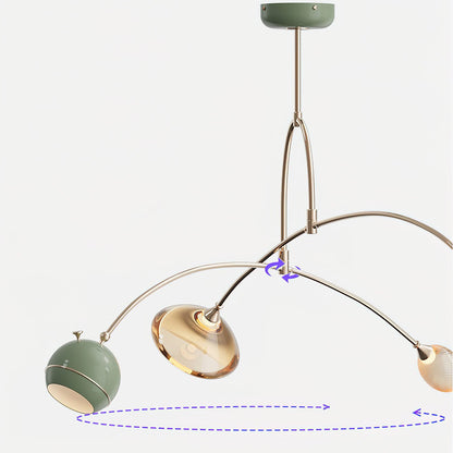 Elegant Beanie Chandelier - Adjustable Height, Energy-Efficient LED