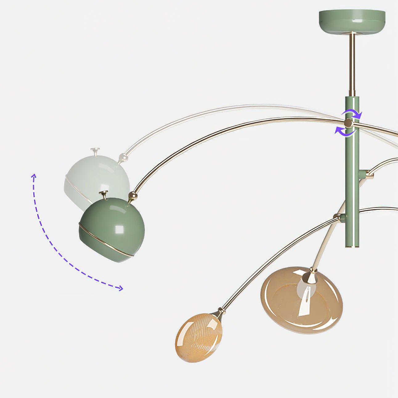 Elegant Beanie Chandelier - Adjustable Height, Energy-Efficient LED