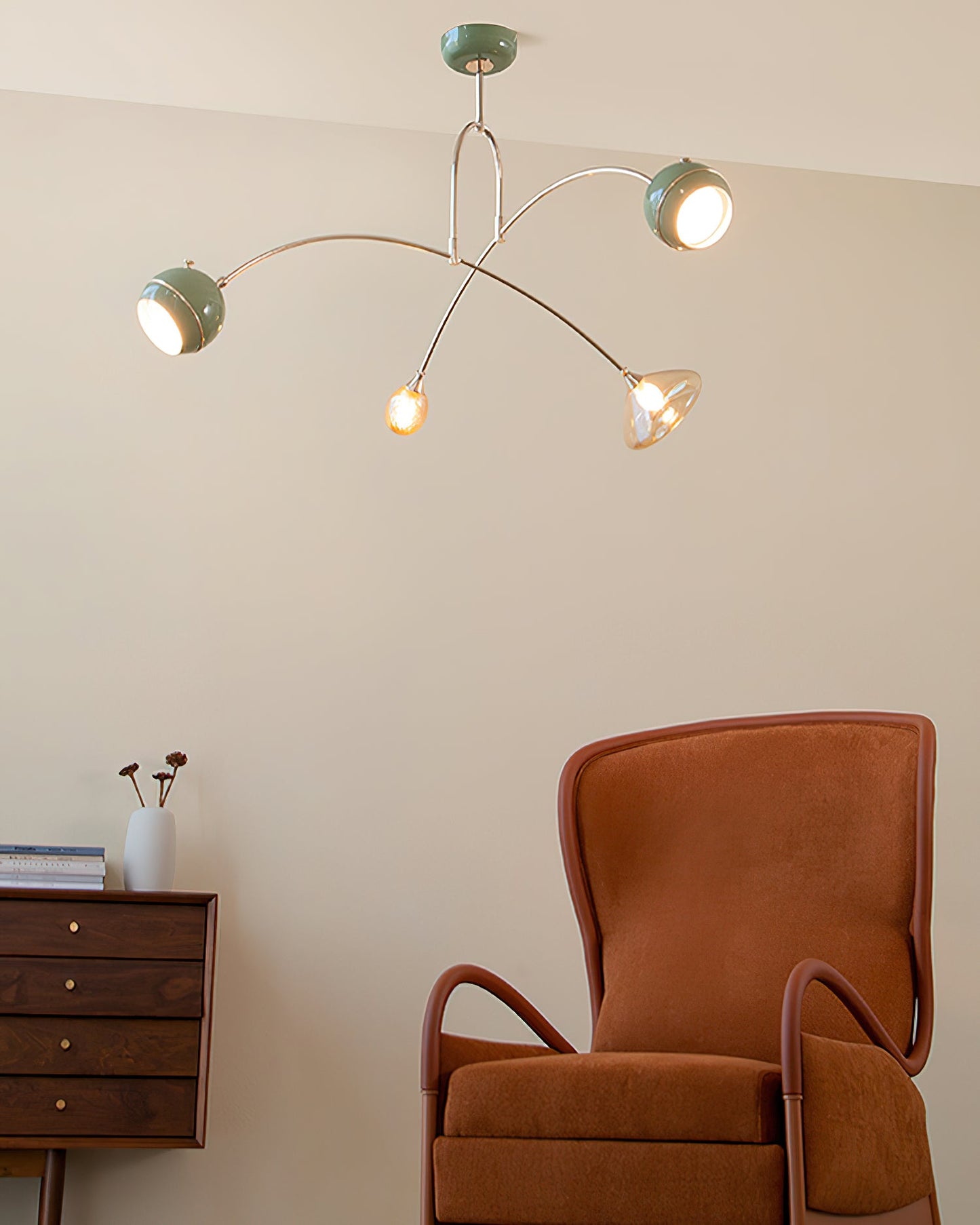 Elegant Beanie Chandelier - Adjustable Height, Energy-Efficient LED