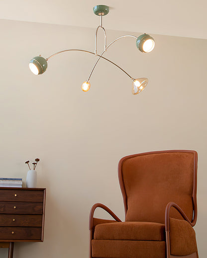 Elegant Beanie Chandelier - Adjustable Height, Energy-Efficient LED