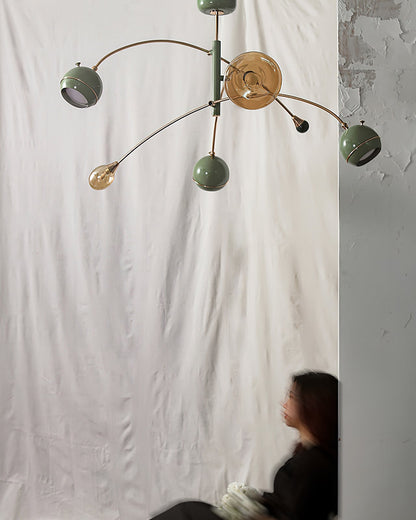 Elegant Beanie Chandelier - Adjustable Height, Energy-Efficient LED