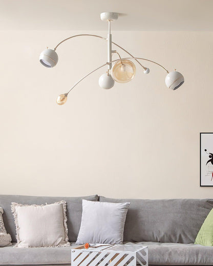 Elegant Beanie Chandelier - Adjustable Height, Energy-Efficient LED