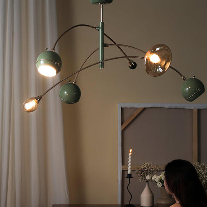Elegant Beanie Chandelier - Adjustable Height, Energy-Efficient LED