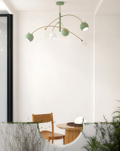 Elegant Beanie Chandelier - Adjustable Height, Energy-Efficient LED