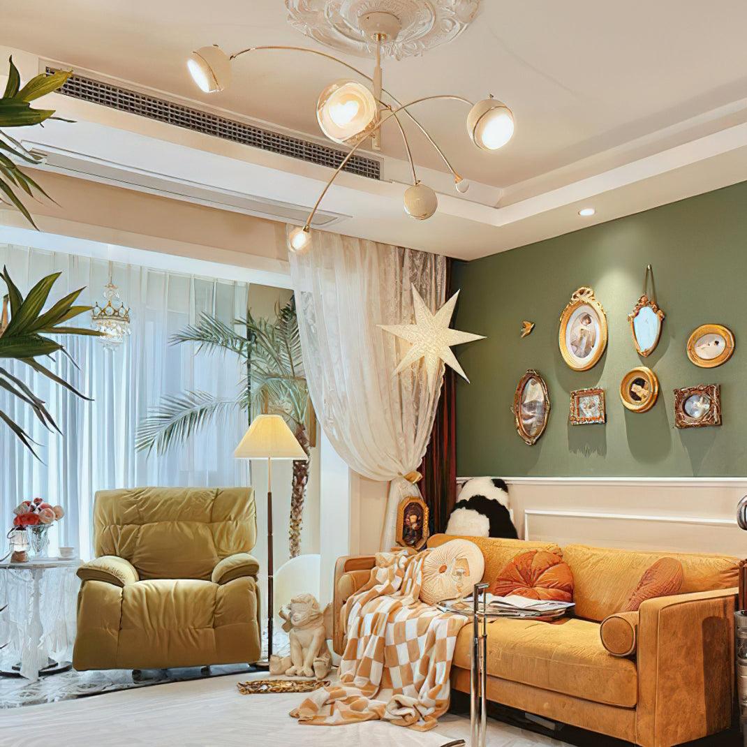 Elegant Beanie Chandelier - Adjustable Height, Energy-Efficient LED