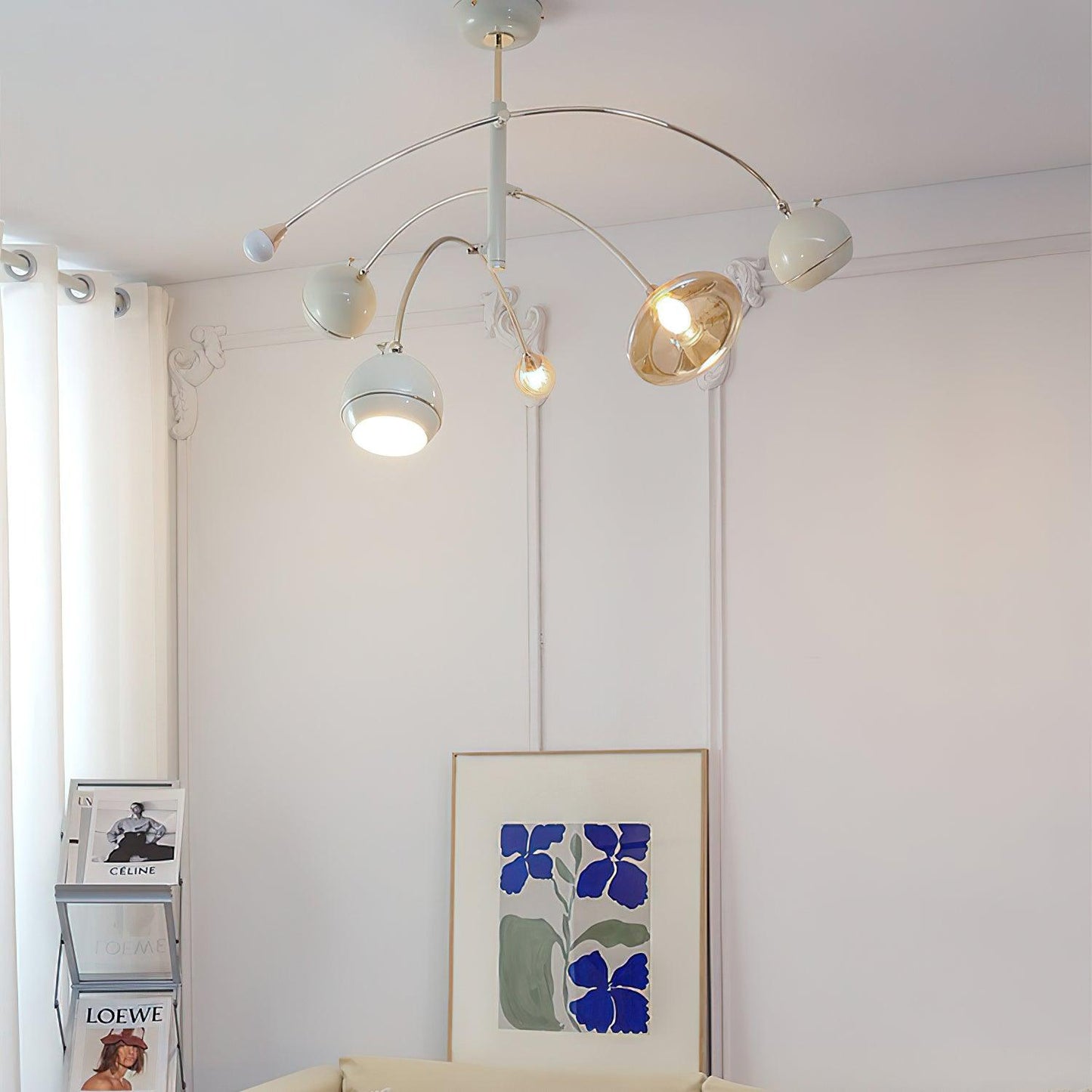 Elegant Beanie Chandelier - Adjustable Height, Energy-Efficient LED
