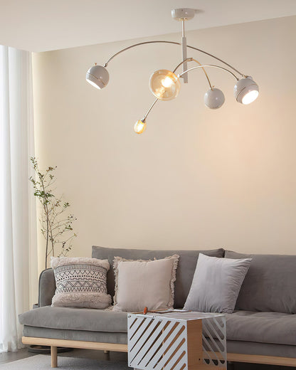 Elegant Beanie Chandelier - Adjustable Height, Energy-Efficient LED
