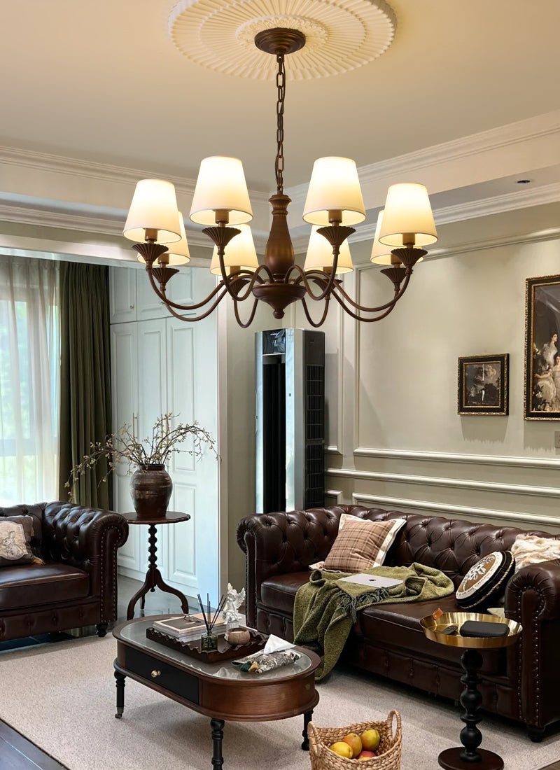 Beatrice Vintage Chandelier - Elegant Design with Crystal Accents
