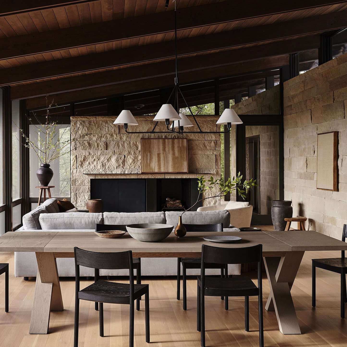 Axis Chandelier - Modern Lighting Fixture with Adjustable Arms & LED B