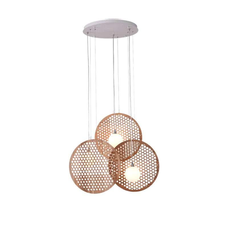 Elegant Bee Plate Chandelier - Adjustable Brightness & Energy Efficien