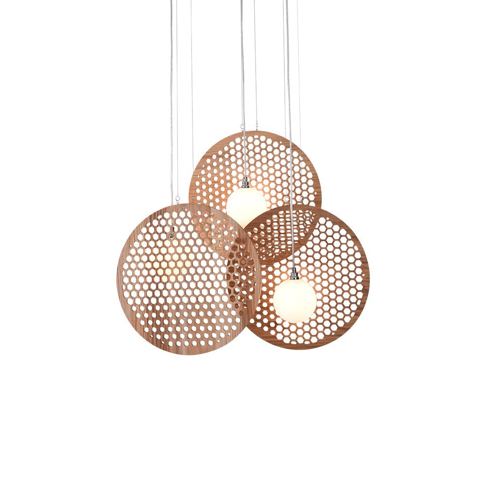 Elegant Bee Plate Chandelier - Adjustable Brightness & Energy Efficien