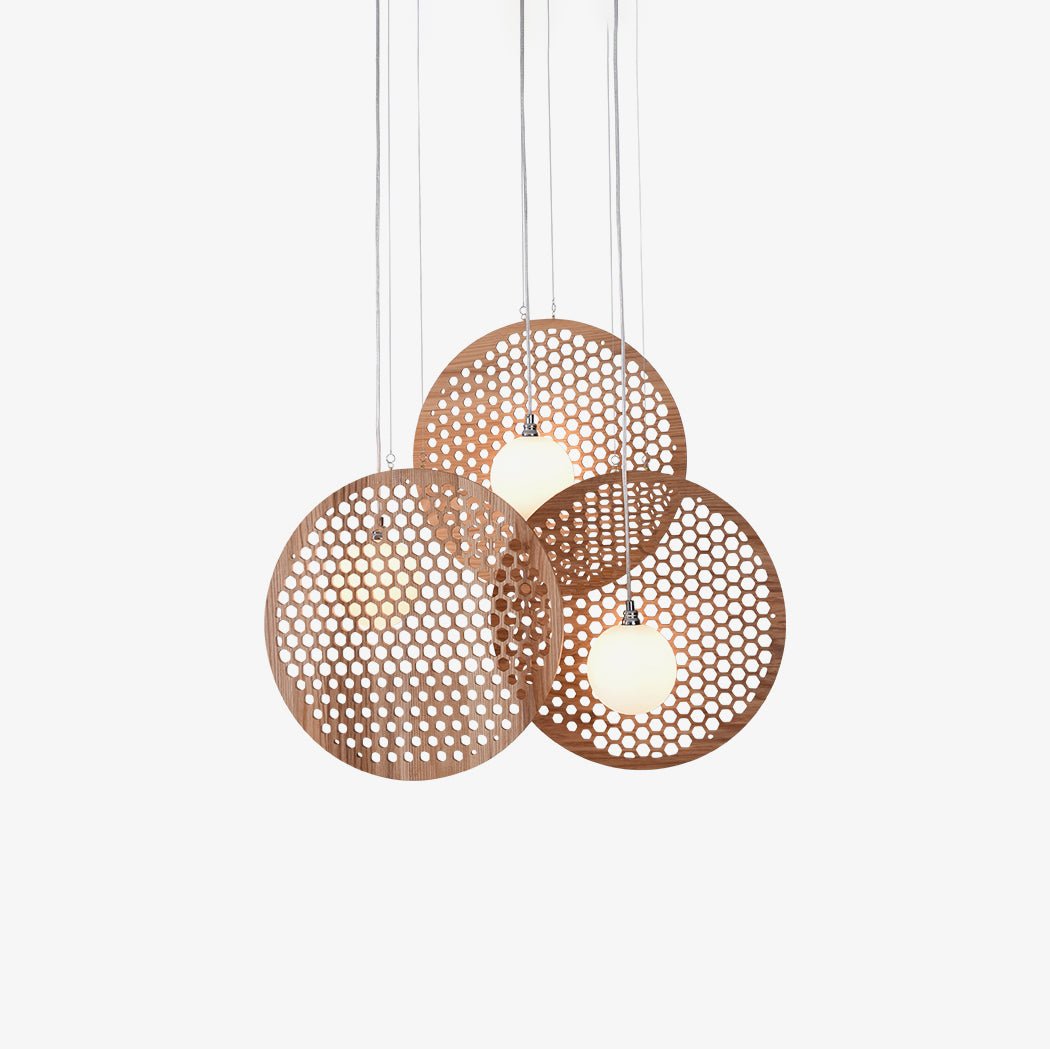 Elegant Bee Plate Chandelier - Adjustable Brightness & Energy Efficien