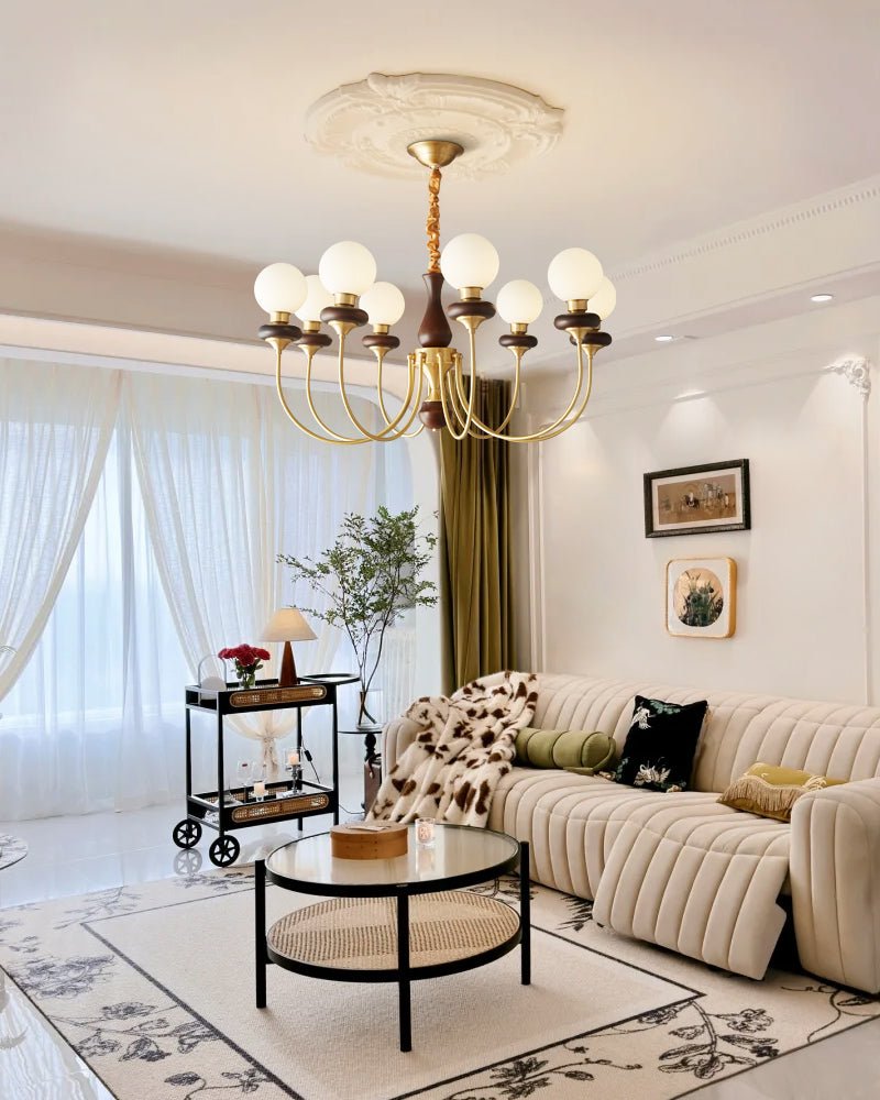 Bellagio Arc Chandelier - Elegant Design with Adjustable Height & LED